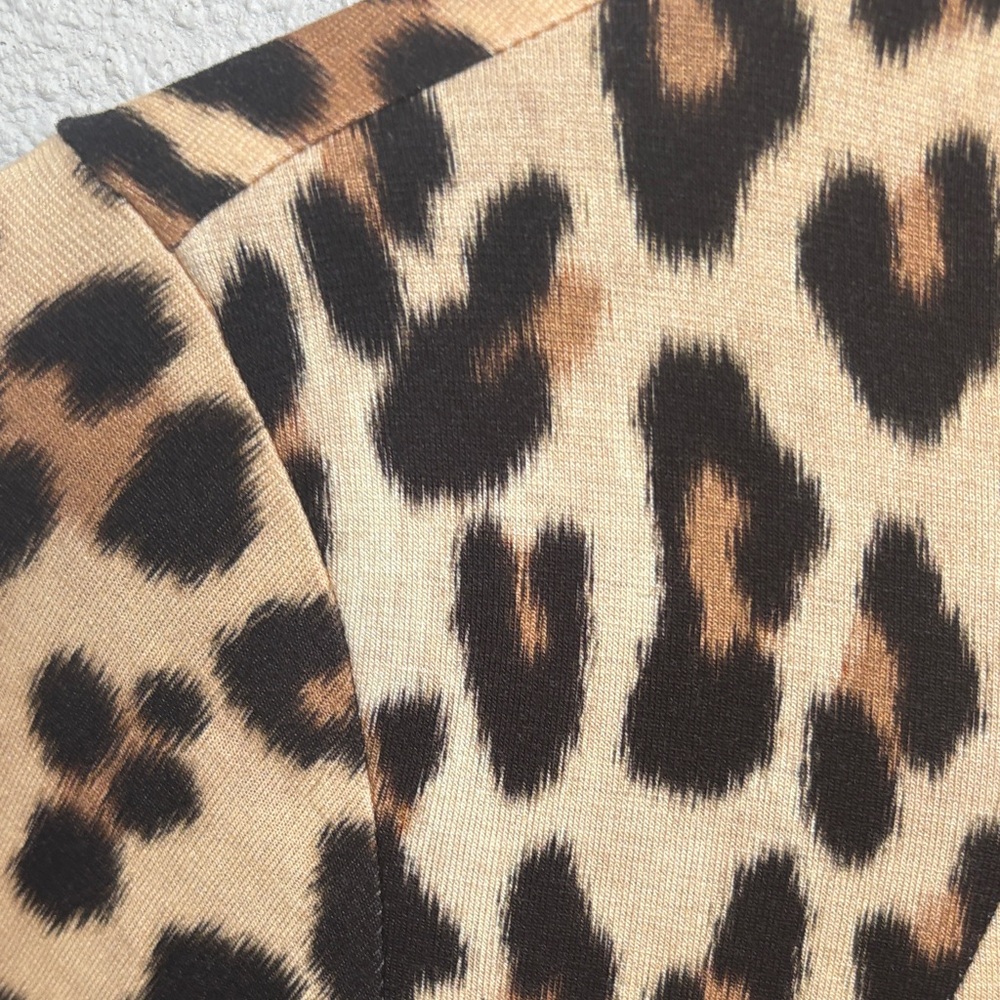 Alice + Olivia Animal Print Long Sleeve Dress - Picture 5 of 7
